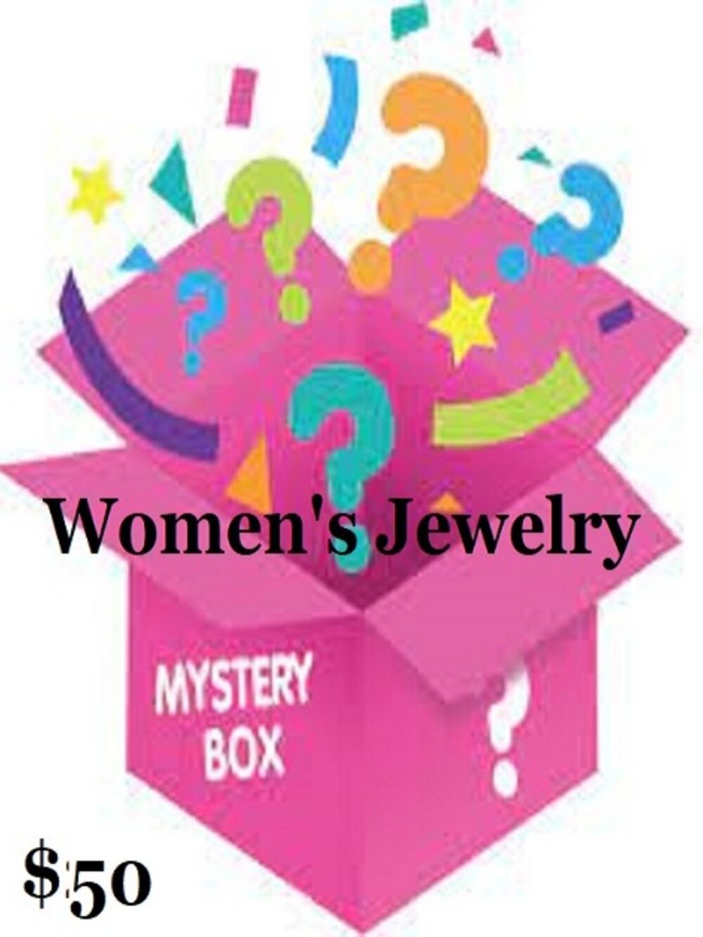 5 Item Women's Jewelry Mystery Box Pierced Earrings Bracelets Necklaces Pins Etc